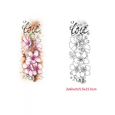 £2.63 • Buy Flower Butterfly Dragonfly Clear Stamp Diy Scrapbooking Paper Cards Crafts Decor