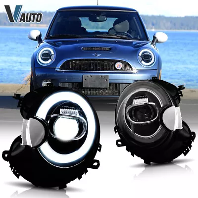 VLAND LED Headlights For 2007-2015 Mini Cooper R55/R56/R57/R58/R59 LED DRL Ring • $329.99