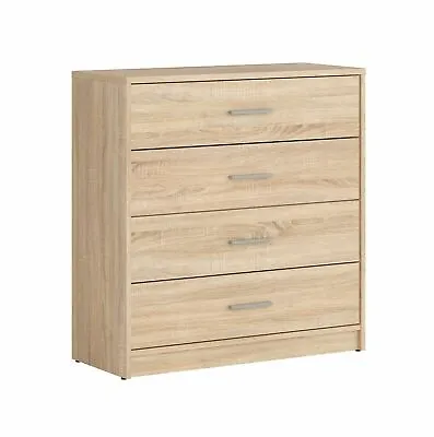 Chest Of Drawers Storage Unit Modern Bedroom Hallway Kids Sonoma Oak Effect Nepo • £169.95