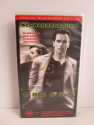 Eraser VHS Tape Arnold Schwarzenegger Vintage Video Movie M 1996 • $22.15