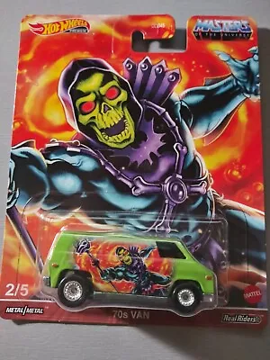 Hot Wheels Masters Of The Universe / He-Man #2: 70s Van Lt Green W/RR Skeletor • $4.88