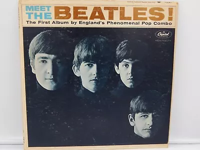 The Beatles - Meet The Beatles LP 1964 Mono 3rd Variation Capitol Records T 2047 • $14.39