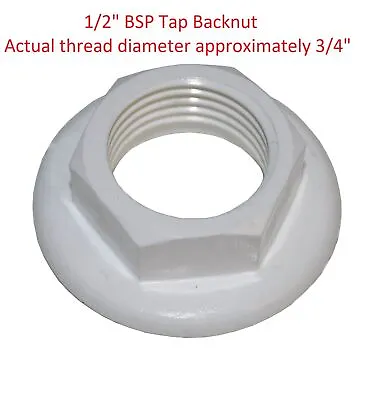 1/2 Inch BSP Sink Or Basin Tap Back Nut - NEXT DAY AVAILABLE • £3.71