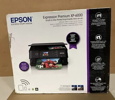 Epson Expression Premium XP-6000 Small-in-One Duplex Printer Copier Scanner -NEW • $179.99