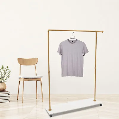 Gold Clothing Rack Apparel Retail Clothes Shelving Garment Display Rack Holder • $86.45