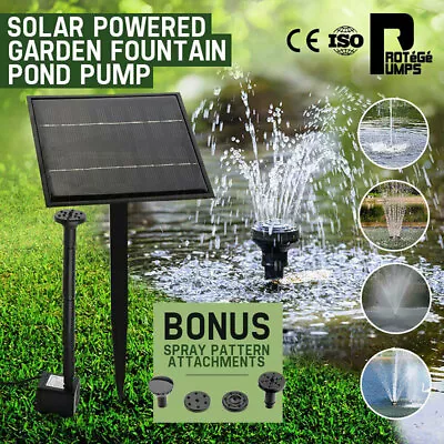 $39 • Buy 【EXTRA10%OFF】Protege 5W Solar Powered Fountain Submersible Water Pump Panel