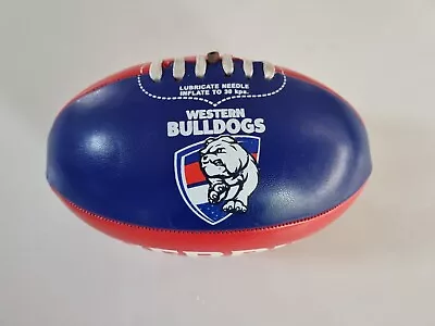 Western Bulldogs Footscray Sherrin Football AFL Footy Ball Kangaroo Brand • $20