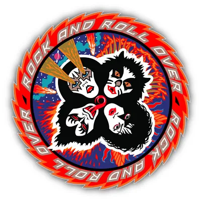 KISS Rock And Roll Music Car Bumper Sticker Decal - 3'' Or 5'' • $3.50