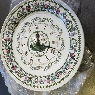 £22.95 • Buy Vintage Portmeirion 'BOTANIC GARDEN' Ceramic Plate Clock 10  Diameter