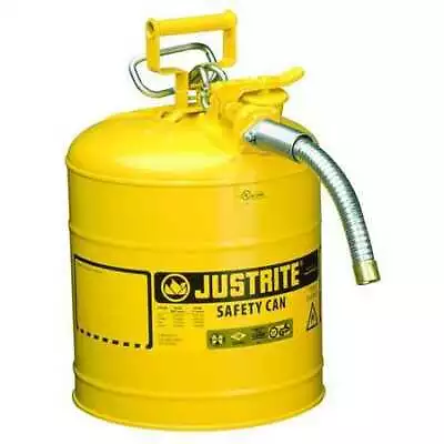 Justrite 7250230 Type Ii Safety Can 5 Gal Capacity For Use With Diesel • $127.43