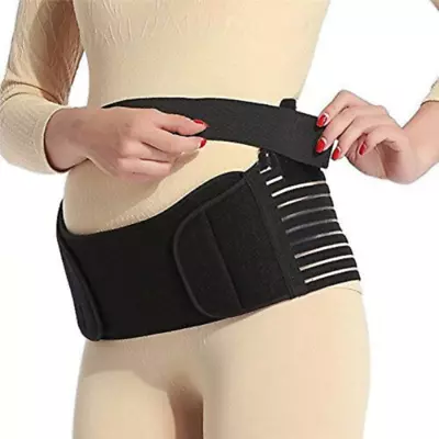 Pregnancy Maternity Belt Lumbar Back Support Waist Band Belly Bump Brace Strap • £5.05