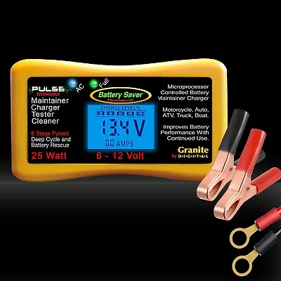 Battery Saver 6 & 12 Volt 25 Watt Pulse Maintainer Charger & Tester (#3015L) • $119.95