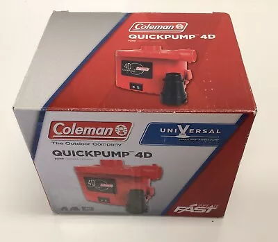 Coleman QUICKPUMP 4D For Air Mattress & Inflatables Battery-Powered Handheld NEW • $22.99