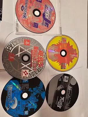 5 Playstation 1 Japanese Videogames Only Cds- Yugioh Digimon Bushido • £15.43