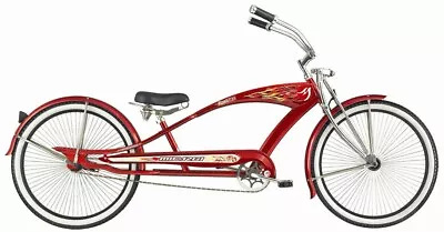 26  Oversize W/68 Spokes  Beach Cruiser Stretch Bicycle Puma GTS Red • $549.99