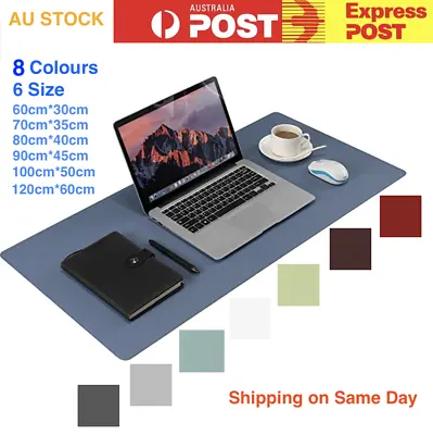 $18.95 • Buy Large Leather Gaming Keyboard Mouse Pad Waterproof Office Desk Mat