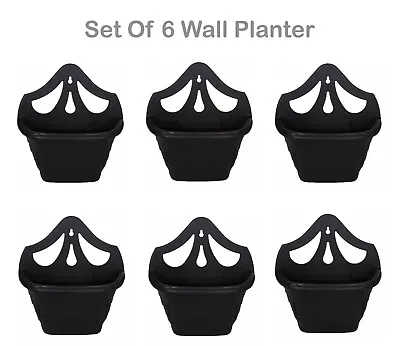 Set Of 6 Baskets Wall Planter Garden Plant Flower Basket Pot Container • £15.60