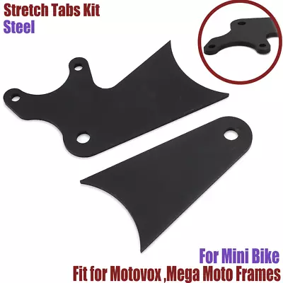 For Mini Bike Steel Stretch Tabs Kit For Motovox Frames 4in Mega Moto MBX10 • $40.99