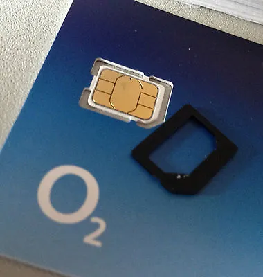 £0.99 • Buy Latest O2 Pay As You Go Nano IPhone 5 5s & 6 Sim Card Unlimited Calls And Texts*