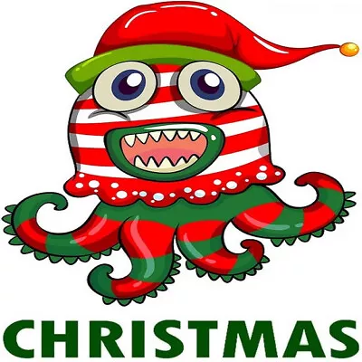 30 Custom Freaky Christmas Monster Personalized Address Labels • $0.99