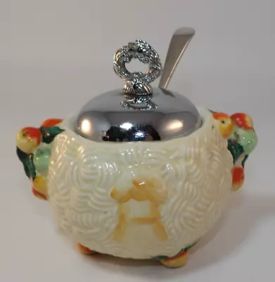 Clarice Cliff Newport Pottery Celtic Harvest Preserve Jam Pot 1930s Art Deco • £22.99