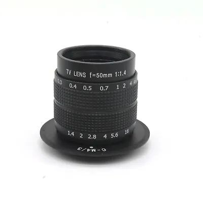 Fujian 50mm F1.4 CCTV Movie Lens C Mount For Micro 4/3 M4/3 EPL5 EPM3 EPL7 OM-D • $24.99