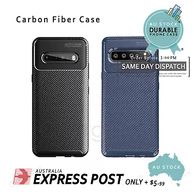 Slim Carbon Fiber TPU Soft Slim Case For Samsung S20 S10 Note 10 9 8 Phone Cover • $6.99