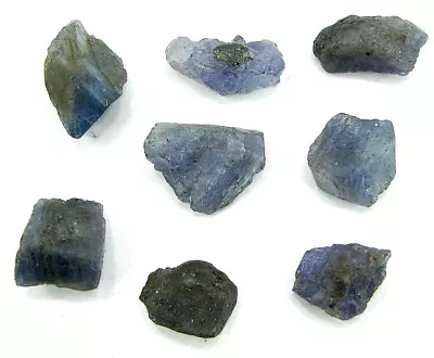 100.00 Ct Natural Raw Tanzanite Gemstone Rough Crystal Specimen 8 Pcs Lot - ZR24 • £15.46