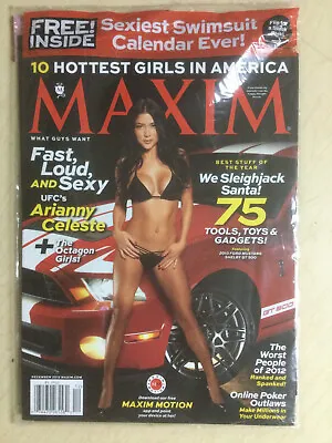 December 2012 Maxim #179 Arianny Celeste Cover Sealed + Hometown 2013 Calendar • $19.99