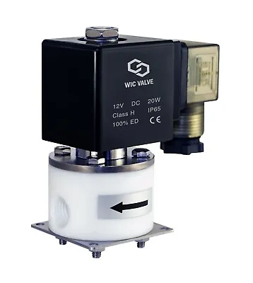 1/4  Anti Corrosion Salt Water Acid Resistant Electric Solenoid Valve NC 12V DC • $109.99