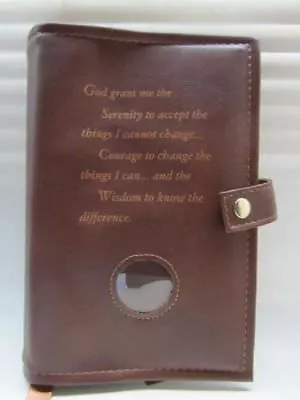 Alcoholic Anonymous Brown Deluxe Double AA Book Cover  • $41.95