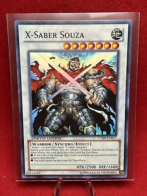 $2.50 • Buy 1996 Yugioh Card Limited Edition **X-Saber Souza** CT09-EN017 - Secret Rare Holo