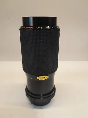 Kiron 80-200mm F4.5 MACRO 1:4 / ZOOMLOCK With Box For Minolta Vintage Camera  • $11.95