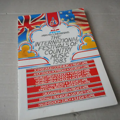 Mervyn Conn International Festival Of Country Music 1983 Program George Jones • £9.64