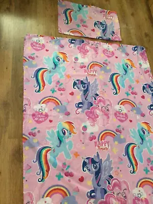 My Little Pony Toddler  Duvet Cover And Pillow Case Freshly Laundered • £8.90