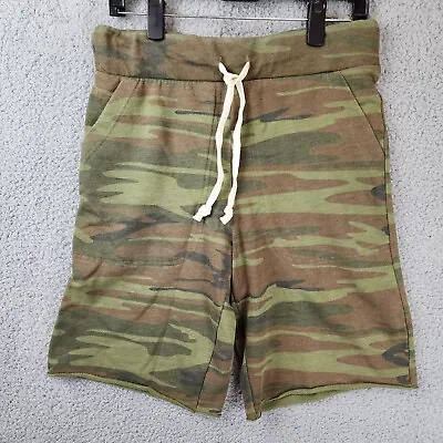 ALTERNATIVE APPAREL Victory Casual French Terry Shorts Men's Camo Drawstring • $19.03