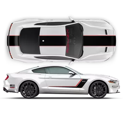  Roush Stage3 Two Colors Racing Stripes For Mustang 2015 - 2019 • $108.98