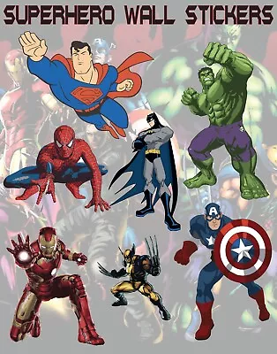 Superhero Wall Stickers (A4-A1) • £4.99