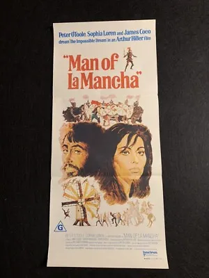 Man Of La Mancha (1972) Rare Original Movie Poster  Peter O'Toole Sophia Loren • $16.19