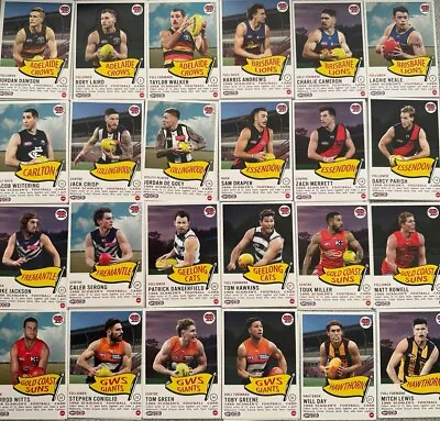 2024 Afl Teamcoach Scanlens Die-cut Inserts (choose Your Player/s) • $3.95