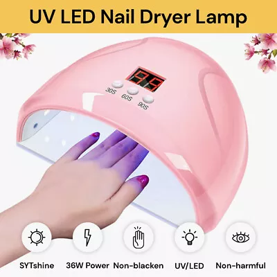 36W Nail Lamp UV LED Light Professional Nail Polish Art Dryer Machine Gel Curing • $20.99