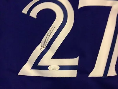 Autographed/Signed VLADIMIR VLAD GUERRERO JR Toronto Blue Jersey JSA • $85