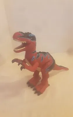 2004 Mattel Imaginext T-Rex Roaring Sound Poseable Dinosaur Red/Blue 10  • $14.99