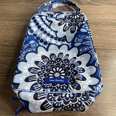 VERA BRADLEY  Lunch Bunch Bag Canvas Material In Blue Star Medallion • $14.99