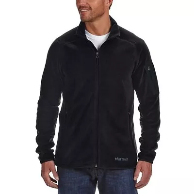 Marmot Men's XL Black Reactor Polartec 100 Fleece Full Zip Lightweight Jacket • $34.99