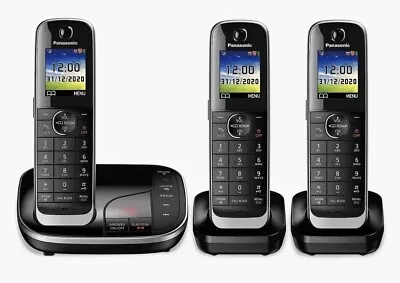 Panasonic KX-TGJ423EB Triple Handset Cordless Phone • £79.99