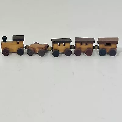 Vintage ERZGEBIRGE-Style German WOODEN TRAIN  1:12 Dollhouse Miniature • $10