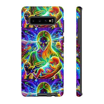 Psychedelic Nanny Caregiver With Baby Tough Phone Cases For IPhone & Android • $21.22