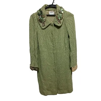 Auth MOSCHINO - Light Green Multi Women's Coat • $93