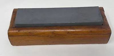 Vintage Sharpening Stone 8” In Handmade Wood Box • $24.95